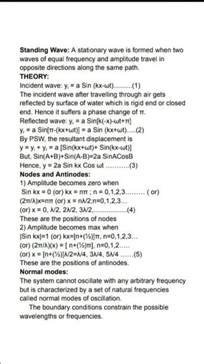 1.6.2 Standing Waves and Normal Modes in a Closed Pipe: Class 12
