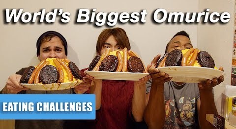 World's BIGGEST 8lb Omelet Rice FOOD CHALLENGE 🍳