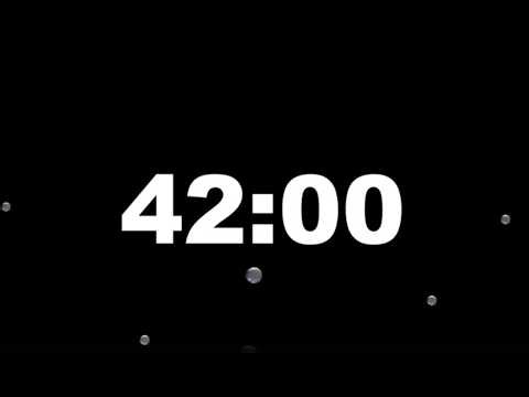 42 Minute Timer with Alarm | Full Screen Minimalist Countdown (HD) – ClockUnit