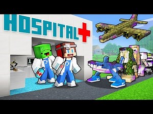 Mikey and JJ Open a Hospital for Italian Brainrot Animals in Minecraft (Maizen)