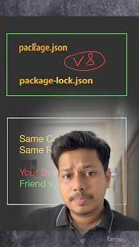package.json vs package-lock.json #reactjs #angular #npm #nodejs #coding #programming