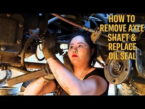 How to Remove Axle Shaft & Replace Oil Seal (Step-by-Step)