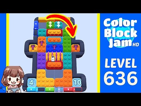 Color Block Jam Level 636 Solution Walkthrough