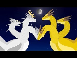 King Ghidorah and Moonhidora [Godzilla x Kong The New Empire] part 4 animation - Green DRAGO