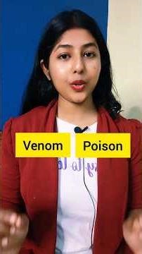 Venom Vs Poison In English. #english #learnenglish #learning