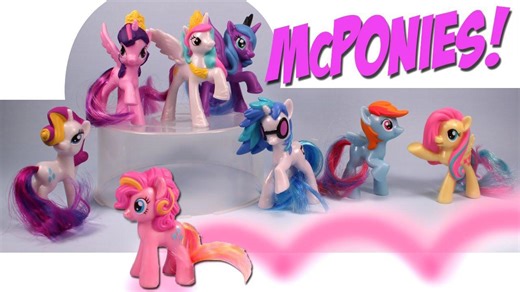 Mcdonalds My Little Pony Fim Happy Meal Collection Toys 2014