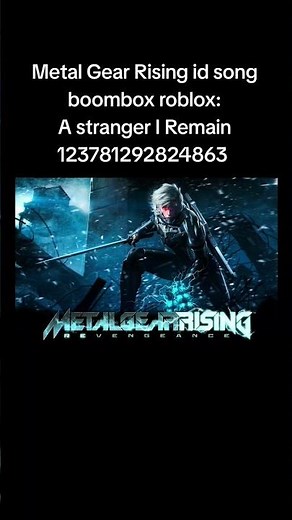 Metal Gear Rising id song boombox roblox #boombox #roblox #роблокс #song #music #metalgearrising
