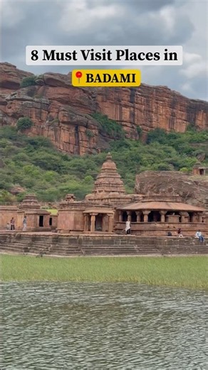 Top 8 places to visit in Badami, Karnataka ✨ #shorts #travel #karnataka #badami #shortsfeed