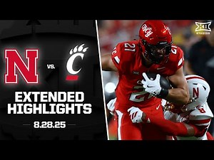 Nebraska vs. Cincinnati Extended Highlights | 2025 Big 12 Football