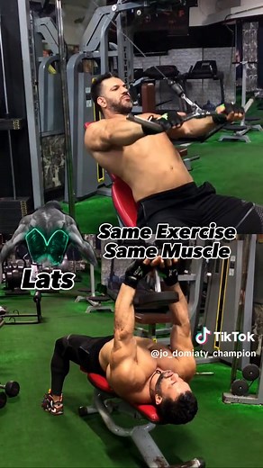 Back Exercise cable machine pullover and dumbbells pullover both exercise targeting same muscle #gym #bodybuilding #backworkout #تمارين_ظهر #pullover