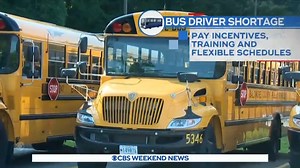 6.7K views · 22 reactions | As more students across the country return to school next week, school districts nationwide continue to struggle with having enough bus drivers behind the wheel. https://cbsn.ws/3duRNn1 | CBS Evening News | Facebook