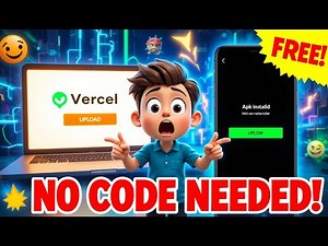 Create Web App on Vercel & Convert to APK 🔥 | No Coding Needed | 100% Free & Easy
