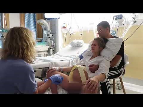 French women Giving Birth at a Hospital