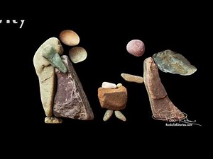 Make the Christmas Nativity with Rocks