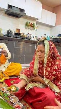 Shadi se pehele ki pooja🙏🏻🌸 #nehabisht #minivlog #vlog #bridetobe #sanatandharma #pahadi #ritual