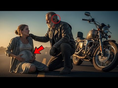 A Pregnant Woman Collapsed Beside the Road — The Deaf Old Biker Understood Everything Without a Word