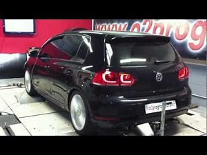 Test dyno Reprogrammation moteur VW Golf GTD 2012 170@219ch o2programmation