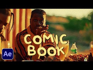 How To Make A Comic Book Look (After Effects Tutorial) #tutorial #videoediting #aftereffects