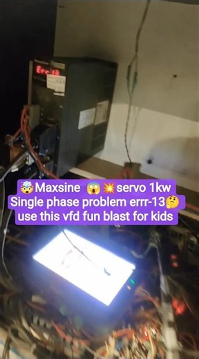 Maxsine servo error13 and 4 how to solve this problem #servodrive #servomotorrepair #electrical