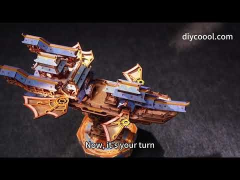 Vintage Airship 3D Wooden Puzzle