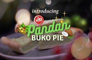 5.4K views · 178 reactions | New Pie alert! Introducing the newest addition to our desserts! Pandan Buko Pie, para HapPIE ang holiday mo! | JD Bakery Café | Facebook