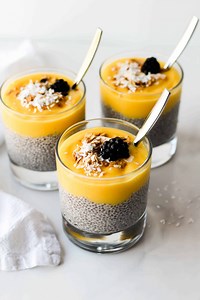 Mango Chia Pudding (Chia Pudding with Real Mango Puree) [Vegan, Gluten-Free] - Hannah Magee RD