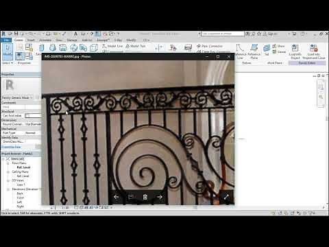 REVIT: how to model parametric rail family 01.