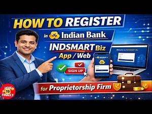 Indian Bank INDSMART Biz Registration for Proprietorship Firm | INDSMART Biz Registration Online