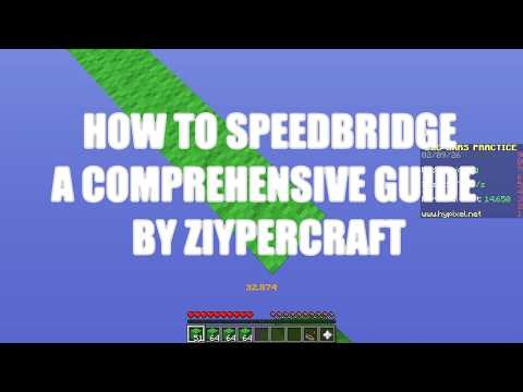 How to speed bridge in Minecraft