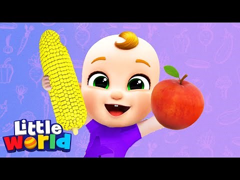 Yes Yes Yummy Vegetables Make You Strong! | Little World Kids Songs & Nursery Rhymes