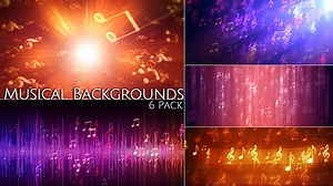 Dynamic Musical Notes Animated Backgrounds Pack