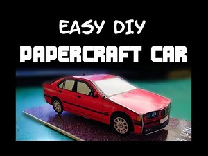 DIY Papercraft Car BMW E36 Sedan