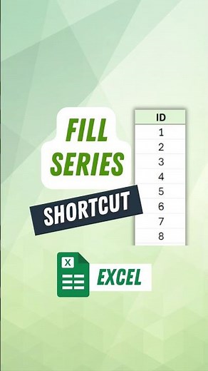 The Fastest Way to Fill Numbers in Excel #exceltricks #microsoftoffice