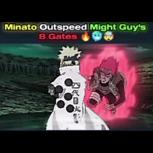 Minato outspeed Might Guy's 8 Gates | Naruto Anime Reels