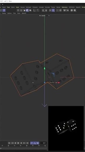 Easy, multiplying dice 3D animation / Simple dynamics 🎲 #cgi #c4d #freelanceartist