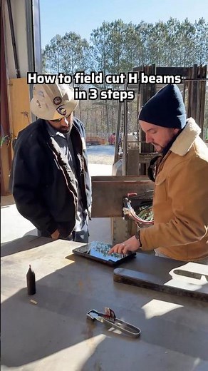 Fastest way to cut an H beam in the field