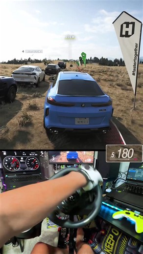 X6 M Competition driving with Logitech G920 in Forza Horizon 6
