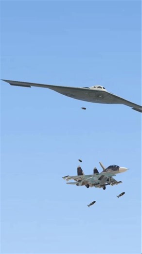 B-21 Stealth Bomber Executes Perfect Strike on Su-27 | GTA V