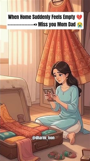 Ghar Ki Yaad | Emotional Story of a Daughter Leaving Home 🥺💔#3danimation #relatable #motherdaughter