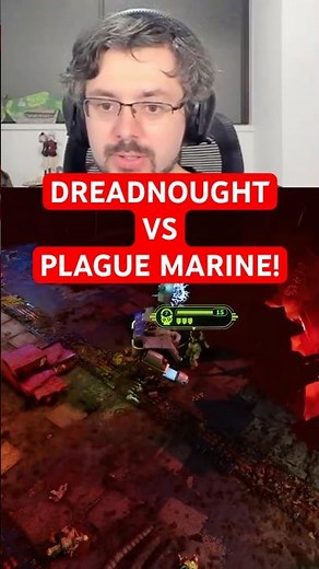Dreadnought vs Plague Marine #chaosgate #warhammer40k #shorts