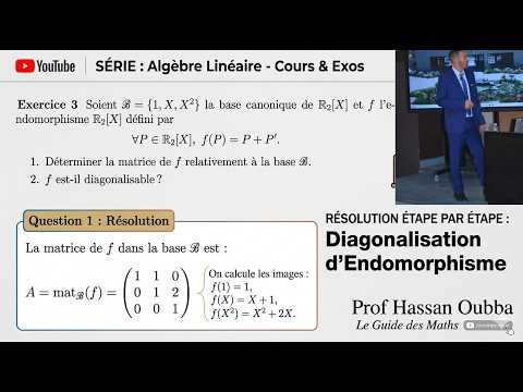 Diagonalisation d'endomorphisme, valeurs propres, vecteurs propres, polynôme minimale #maths