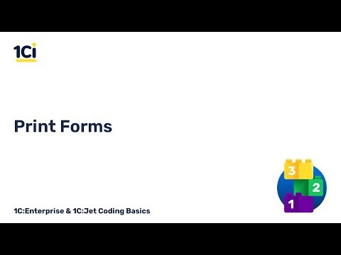 Episode 11. Print Forms | 1C:Enterprise & 1C:Jet Coding Basics