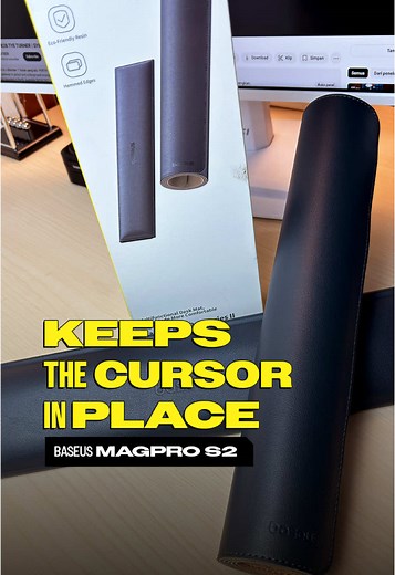 Time to upgrade your desk game! 🖱️ The Baseus Mouse Pad is a game-changer with its elastic PU leather surface for smooth cursor control. Waterproof, easy to clean, and sleek, t's productivity perfected. What's your fav desk setup looks like? #BaseusEveryday #BaseusIndonesia