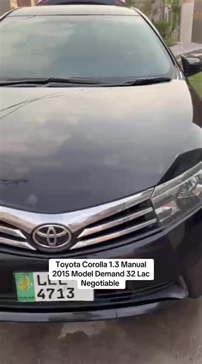 For Sale: 2015 Toyota Corolla 1.3 Manual in Black