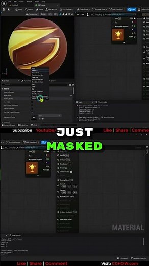 Creating Trophy Textures in Unreal Engine 5 #shorts