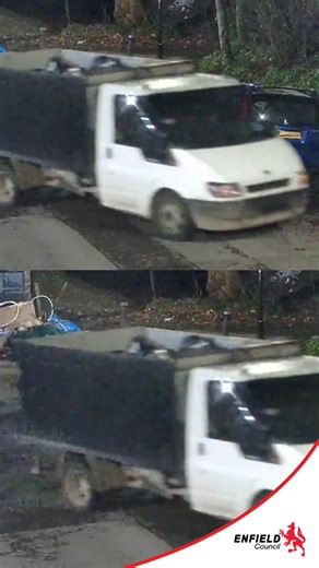 ⚠️ WANTED! Fly‑tipping caught on Camera Our CCTV captured this vehicle involved in a fly‑tipping incident, but unfortunately no licence plate was visible. Do you recognise this vehicle, or did you witness this fly‑tip? If you have any information that could help our investigation, please get in touch https://orlo.uk/PoA5v All we need is: 📍 Location the vehicle was seen ⏰ Time 📅 Date Let’s beat fly‑tipping together. #CleanerEnfield | Enfield Council