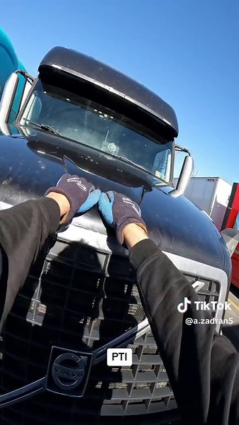 PTI #pretripinspection #foryou #trucker #truck #Volvo ##semitruck