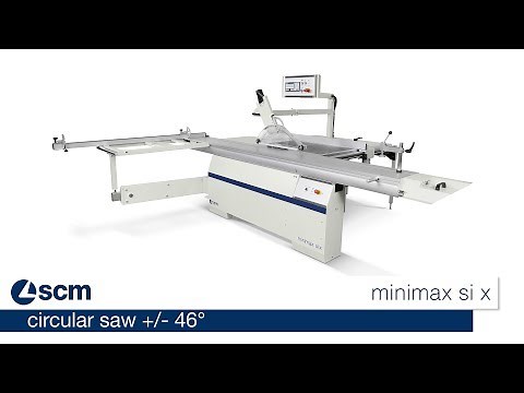 Circular saw with double blade tilting - SCM minimax si x