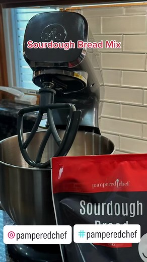 Tonight, I baked some Sourdough Bread in our Mini Deep Covered Baker. Baked to perfection and tastes amazing!! Used our amazing NEW Deluxe Stand Mixer to mix warm water and also used the hook to knead the bread! www.pamperedchef.biz/StacyTsangaris ➡️ https://www.pamperedchef.com/pws/stacytsangaris/deluxe-stand-mixer ➡️ https://www.pamperedchef.com/pws/stacytsangaris/shop/Cookware & Bakeware/Baking Dishes/Mini Deep Covered Baker/1444 ➡️ https://www.pamperedchef.com/pws/stacytsangaris/shop/New and
