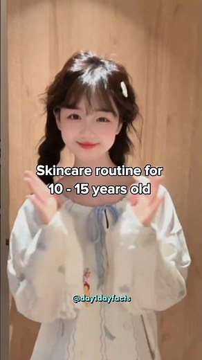 Skincare routine for 10-15 years old...💖🌷#relatable #fypシ゚viral #motivation #shortsfeed #subscribe
